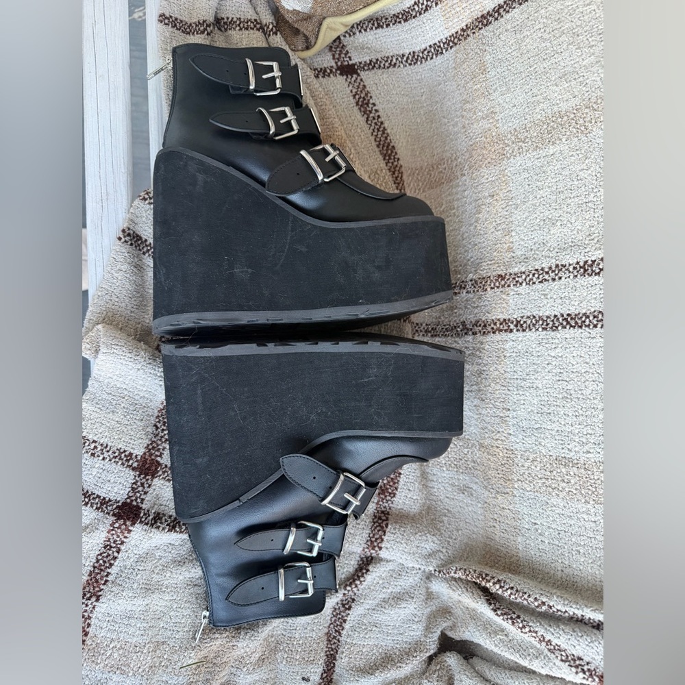 Demonia Swing-105 Black Platform Boot - image 7
